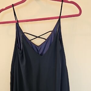 Elegant Black and Blue Women's Nightgown